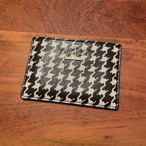 Kate Spade houndstooth card holder